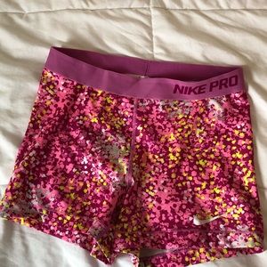nike pro colorful spandex! no flaws!